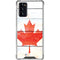 Canada Flag Light Wood Galaxy Note20 5G Clear Case